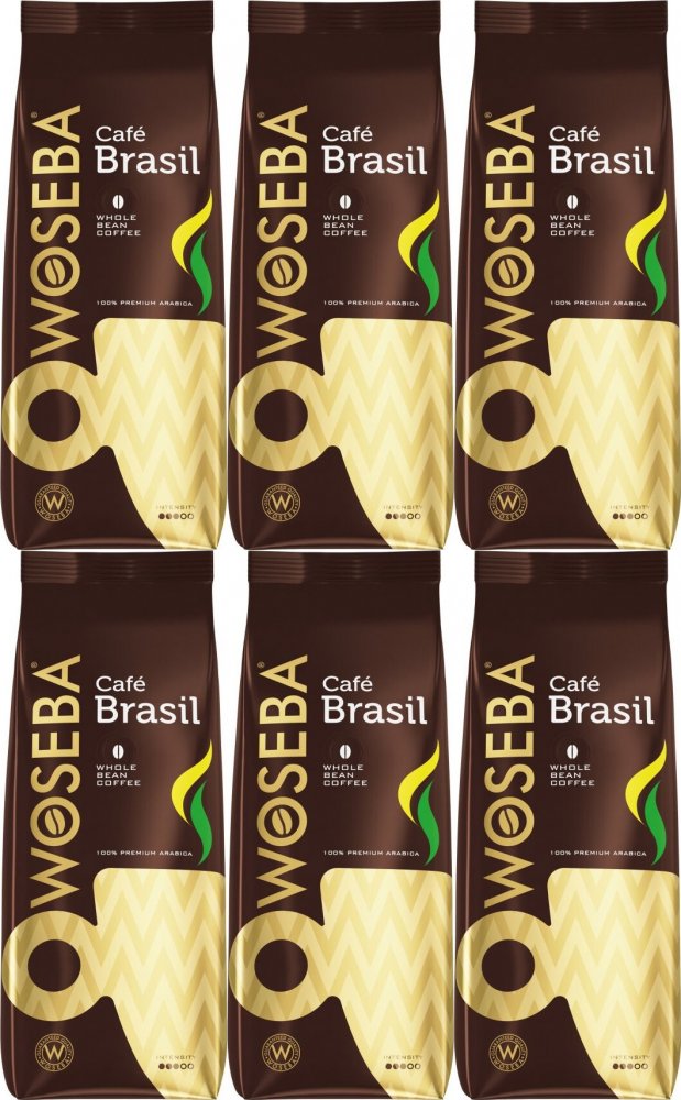 6x Kawa ziarnista Woseba Café Brasil, 500g