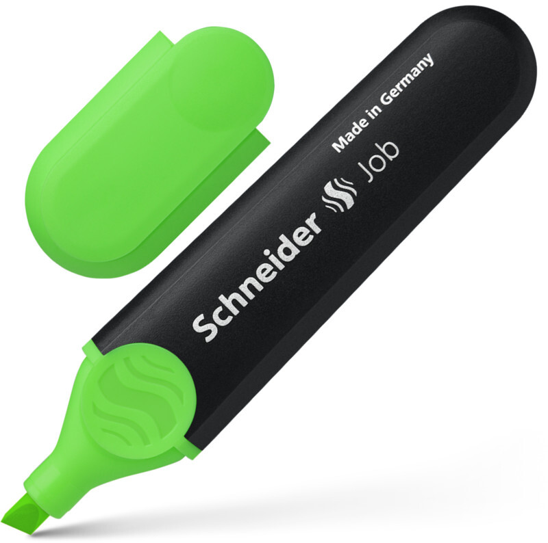 Zakreślacz Schneider Job, ścięta, zielony