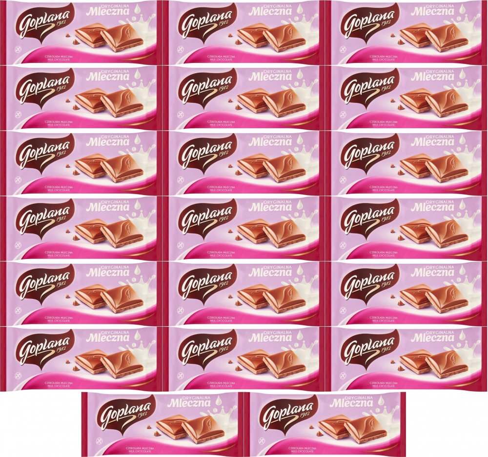 20x Czekolada mleczna Goplana Oryginalna, 90g