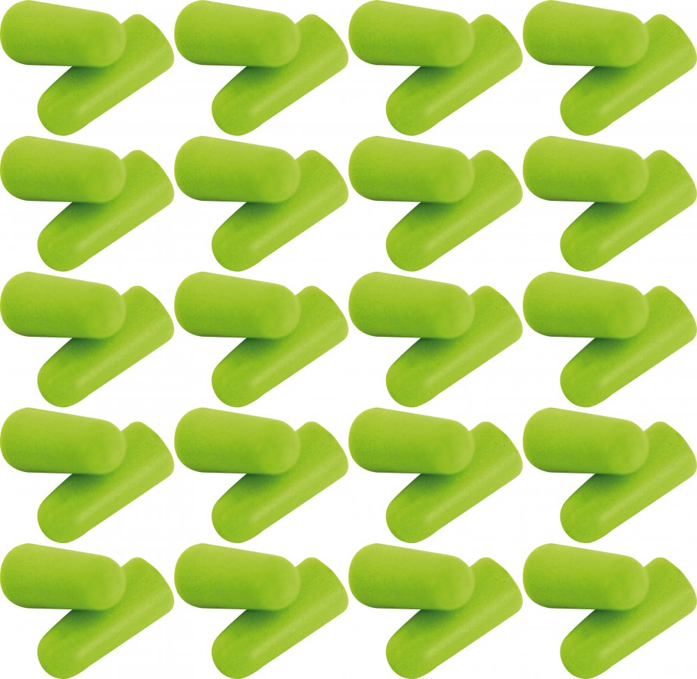 20x Zatyczki do uszu ED Comfort Plug, jednorazowe, 37dB, 1 para, zielony