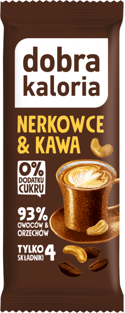 Baton Dobra Kaloria, nerkowce i kawa, 35g