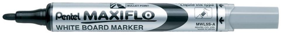 Marker suchościeralny Pentel Maxiflo MWL5S, okrągła, 4mm, czarny