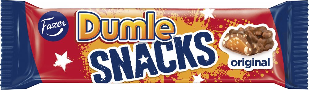 Batonik Dumle Snacks, czekolada mleczna z chrupkami ryżowymi i piankowym nadzieniem karmelowym, 40g