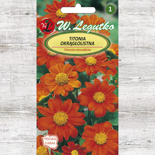 1 pac, Floarea soarelui mexicană (Titonia) Legutko - Semințe: Mod de ambalare: 1 g