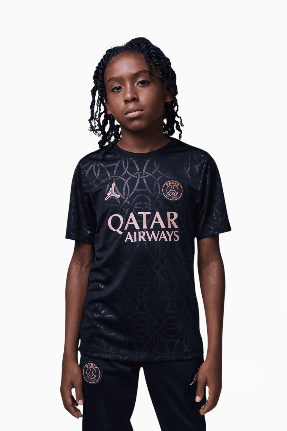 Koszulka Nike PSG x Jordan 24/25 Pre-Match Junior - Czarny