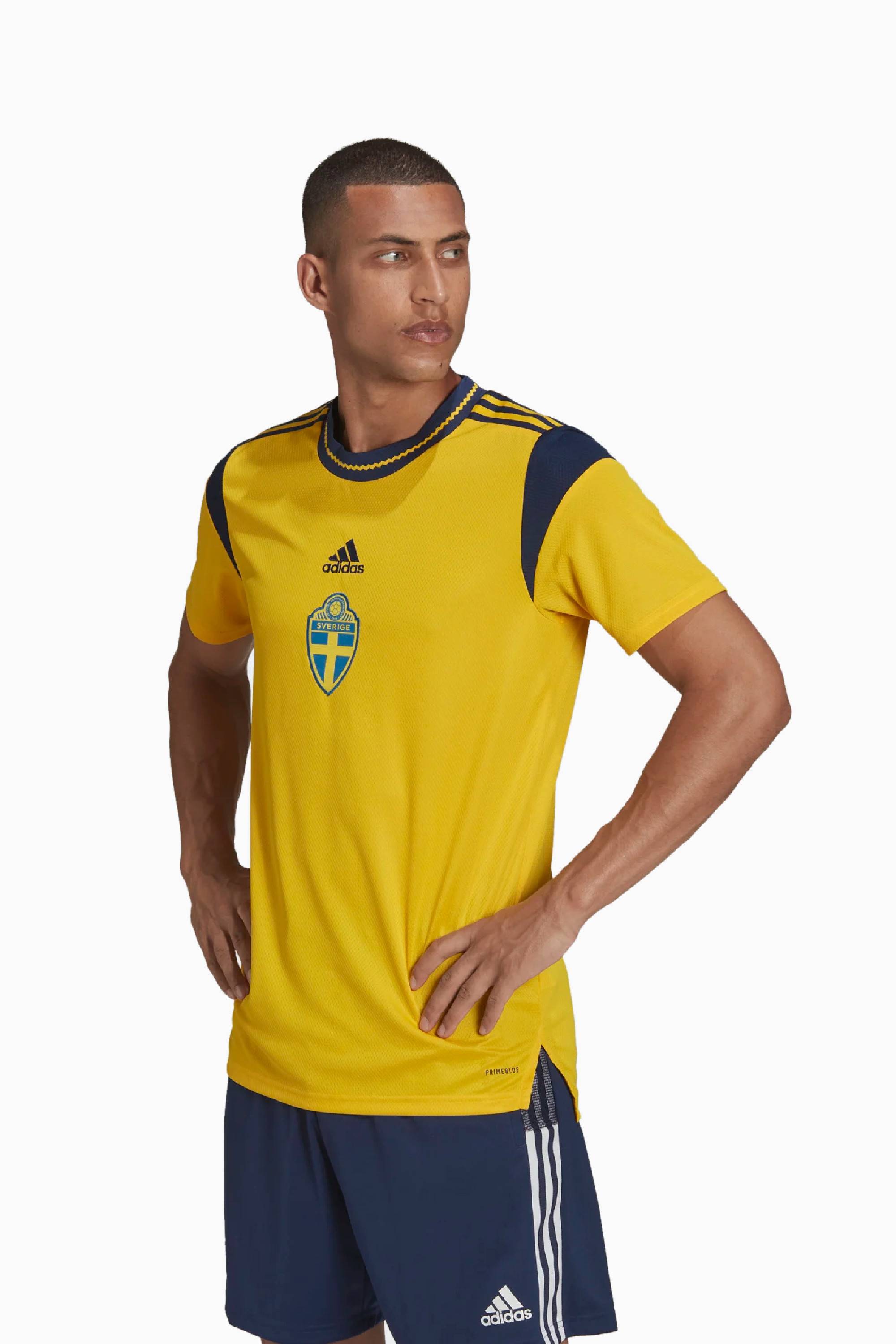 Koszulka Reprezentacji Szwecji adidas 2022 Domowa - Żółty