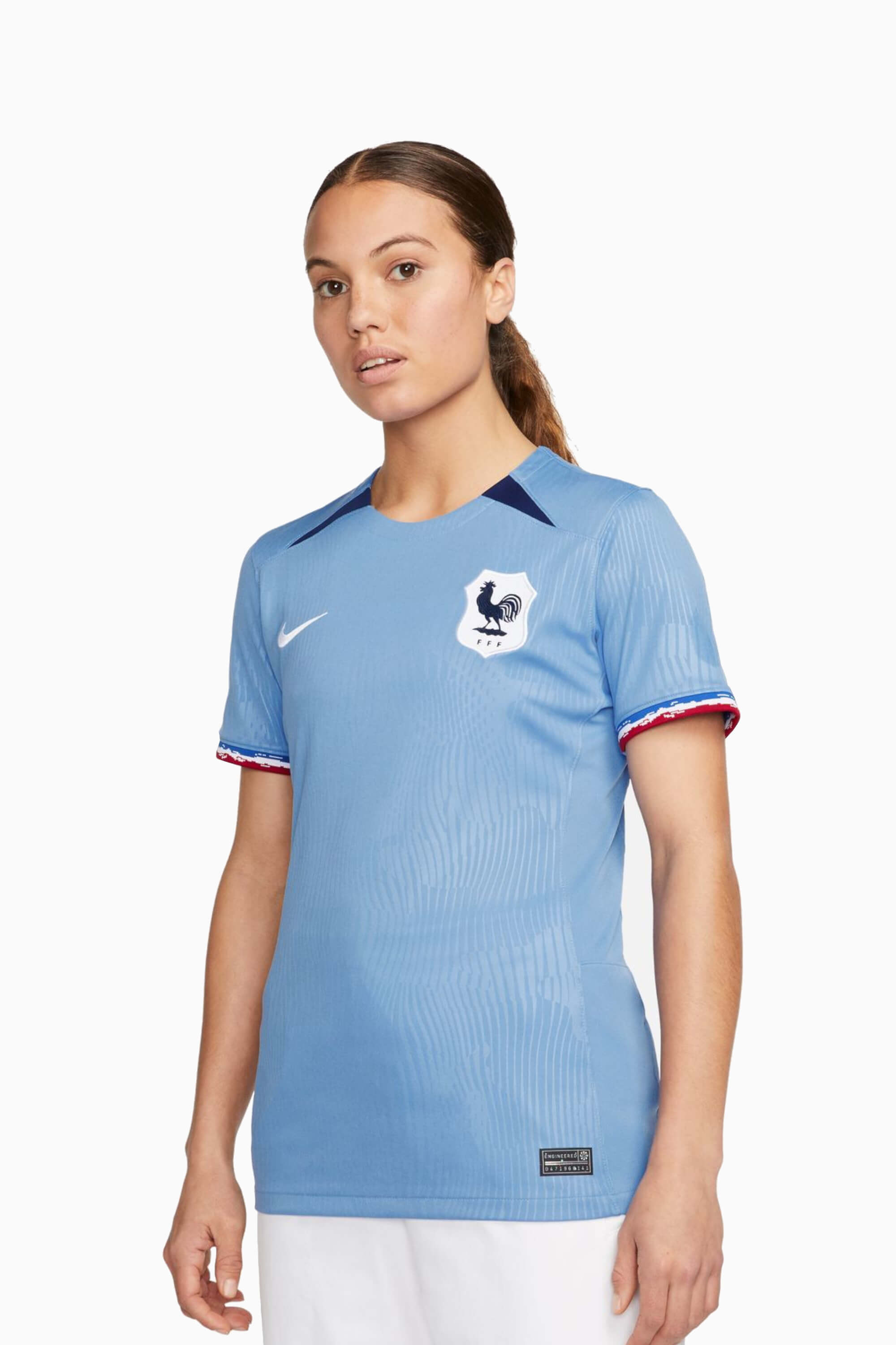 Koszulka Reprezentacji Francji Nike 2023 Domowa Stadium Damska - Błękitny