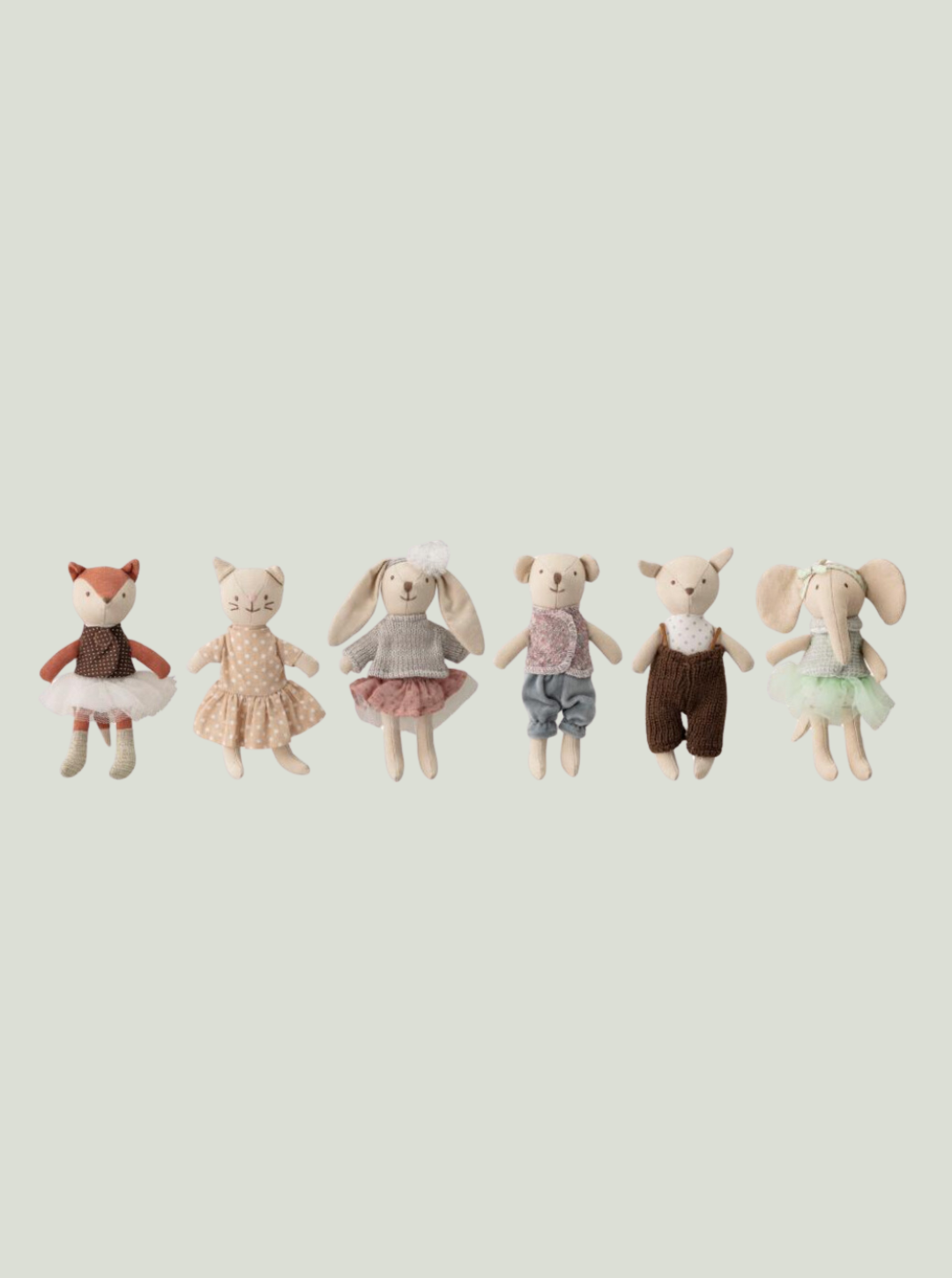 Laleczki Przyjaciele zwierzątka bawełna Bloomingville MINI zestaw 6 sztuk