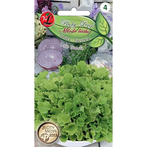 1 szt, Baby Leaf - Saláta Lollo Bionda - Magok: Mod de ambalare: 1.5 g