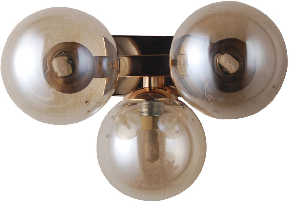 Italux Marbelio kinkiet 3x28 W złoty WL-6161-3 GO+CO