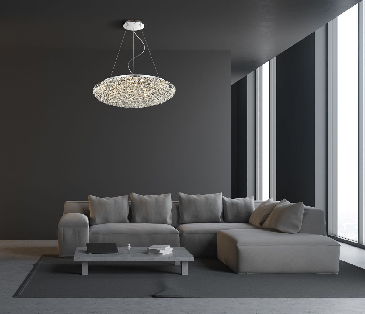 Italux Santo lampa wisząca 12x40 W chrom MA04995CA-012