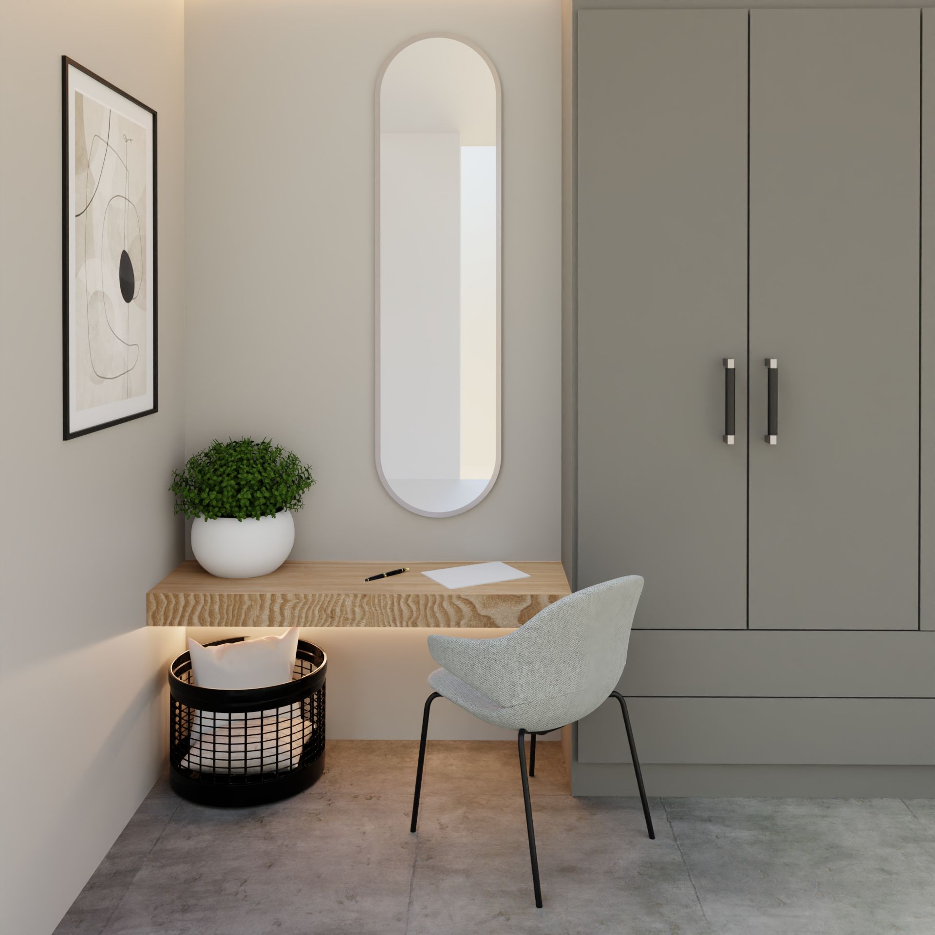 Baltica Design Tiny Border Pastille lustro 40x155 cm owalne srebrny
