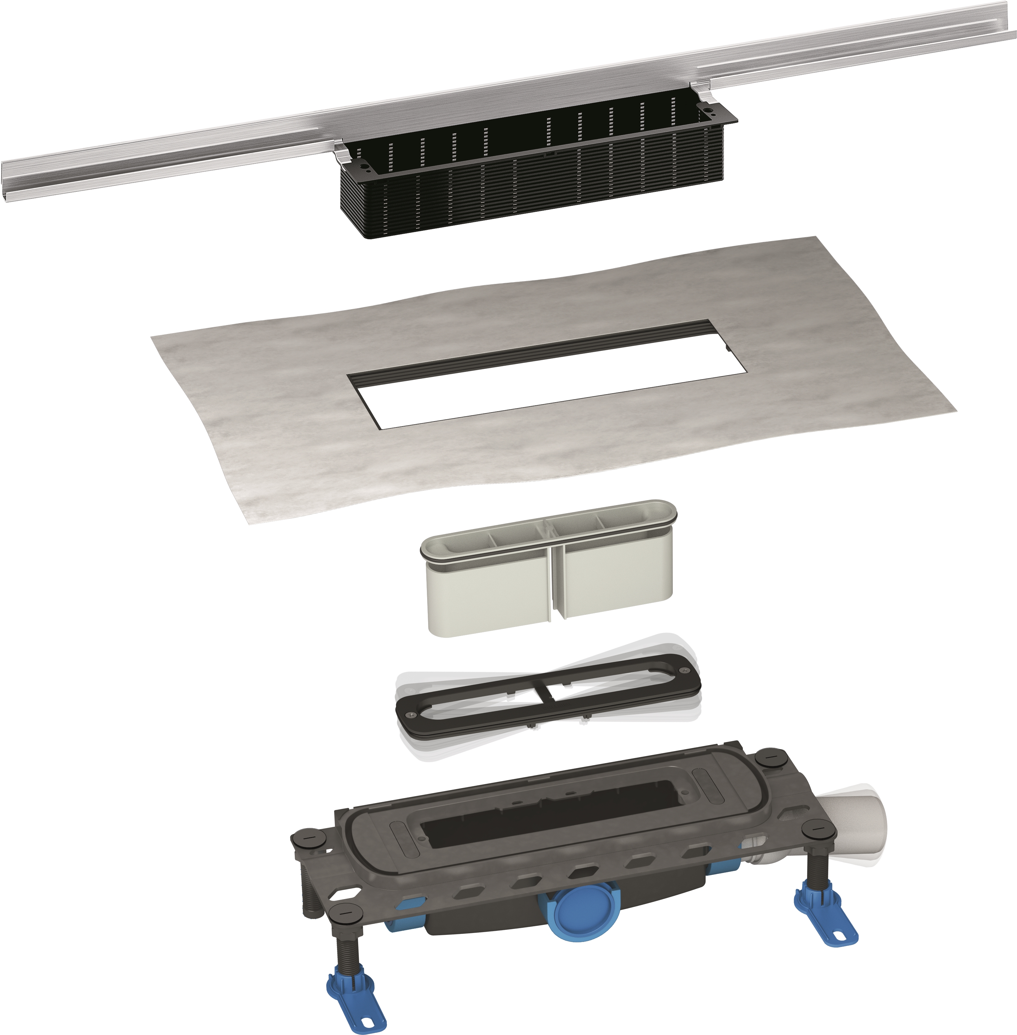 Dallmer CeraWall Individual rynna odpływu liniowego 150 cm stal nierdzewna 536532