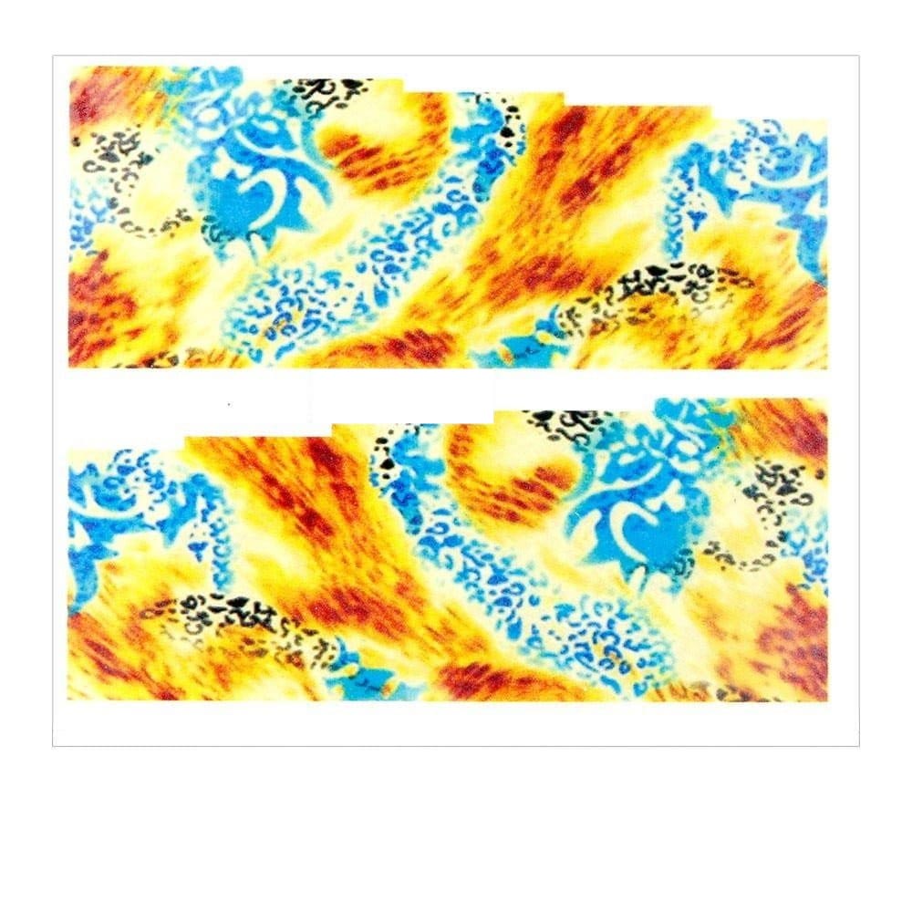 Naklejki wodne do paznokci arkusz 6,5 x 5,5cm na 10 palców yb Nr 730