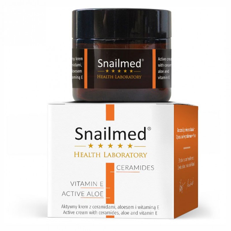 Snailmed Aktywny krem z ceramidami, aloesem oraz witaminami 60 ml