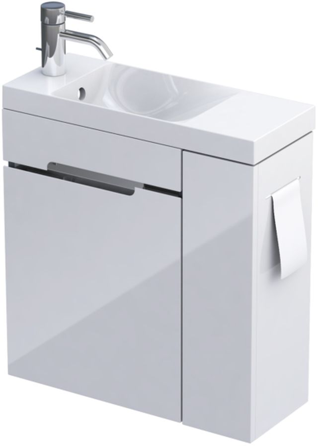 Darmowa Dostawa - Umywalka z szafką 55 cm białą Oristo Silver Uni OR33ZD2D551P