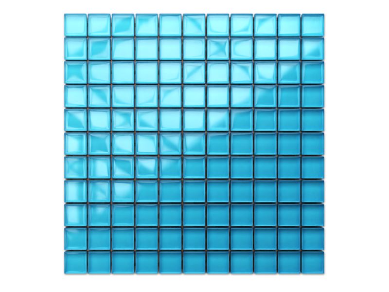 Mozaika szklana Ilcom niebieska azul błękitna 30x30cm 1 szt.