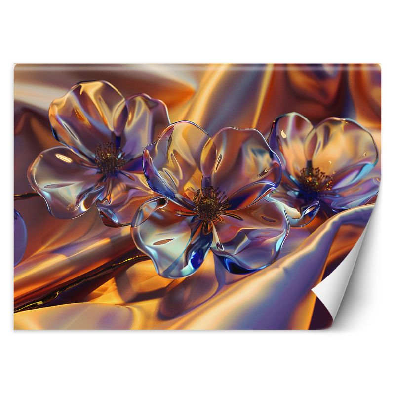Fototapeta Feeby Szklane kwiaty w jedwabiu 350x245 1 szt