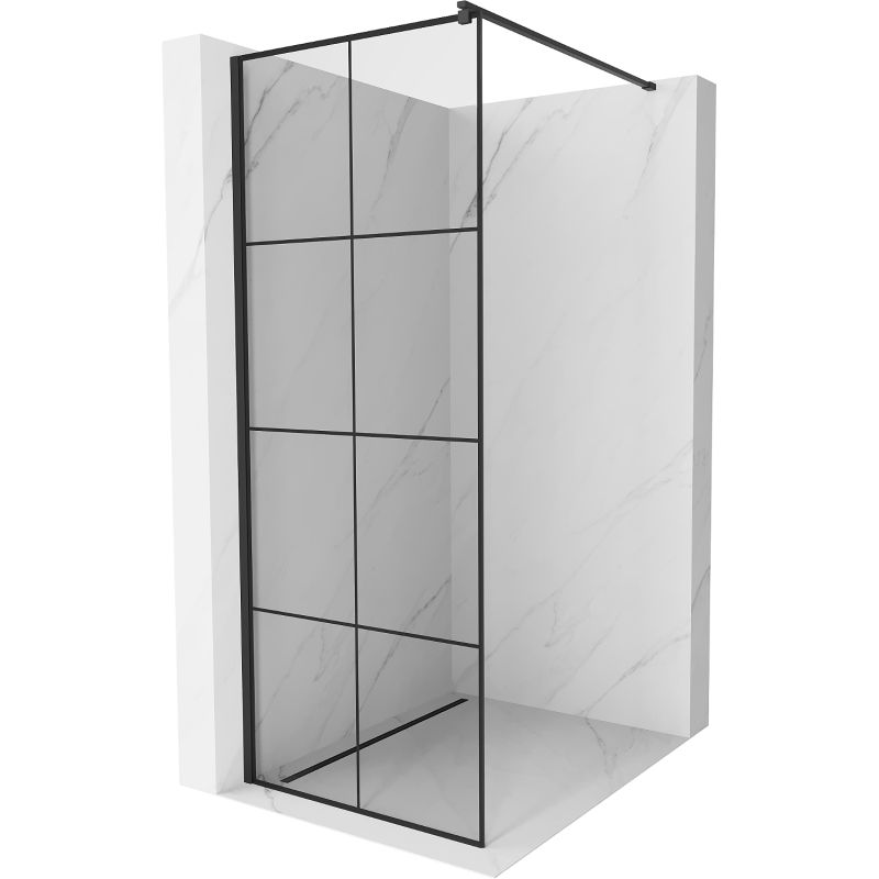 Ścianka prysznicowa Mexen Kioto czarny wzór 80x200 cm 800-080-101-70-77 1 szt.