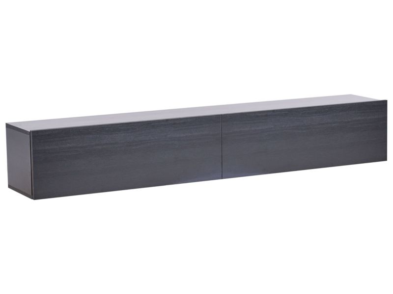 Wisząca szafka RTV 180 cm Gladstone Czarny 1 szt.