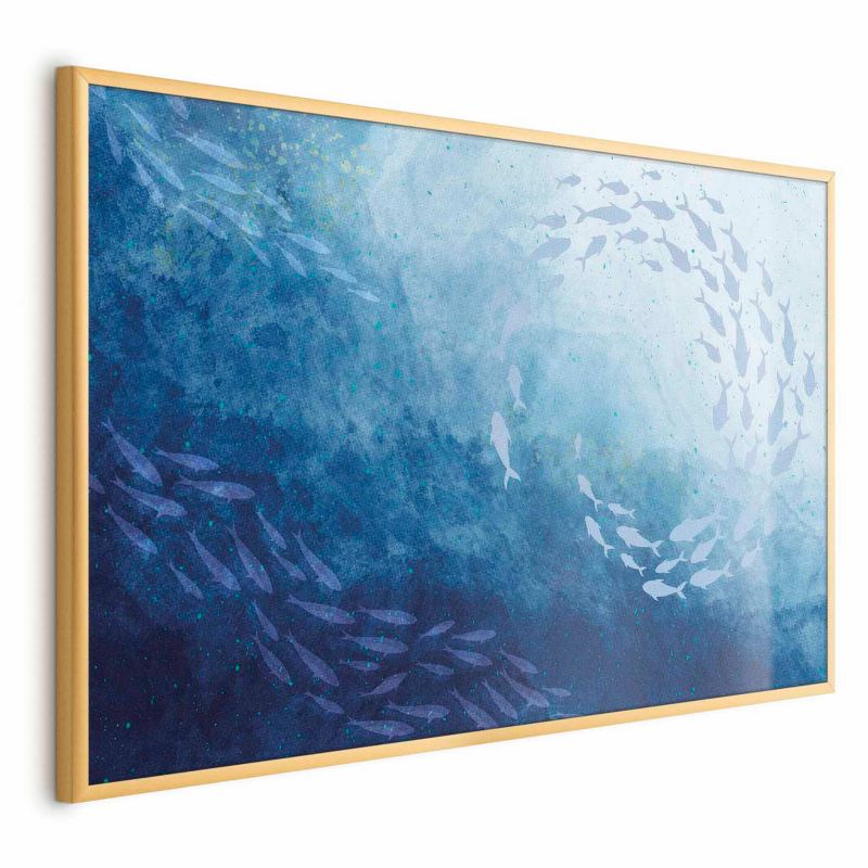 Plakat Artgeist Morska toń 30x21 cm z ramą złotą 1 szt