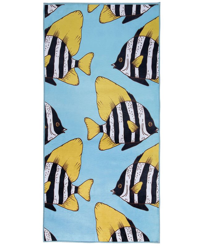 Dywan w rybki 80 x 140 cm niebieski Fizme 1 szt.