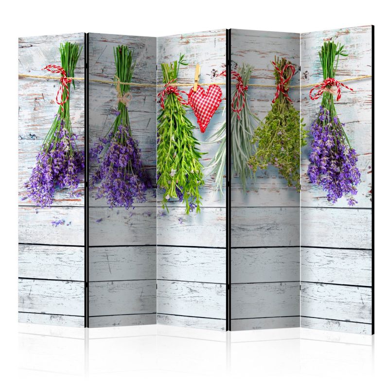 Parawan dwustronny Artgeist Kwiaty 225x172 cm Kwiaty 1 szt