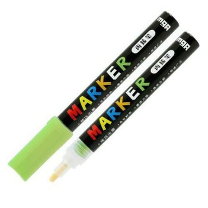 Marker akrylowy 1-2 mm, zielony zółtawy, MG
