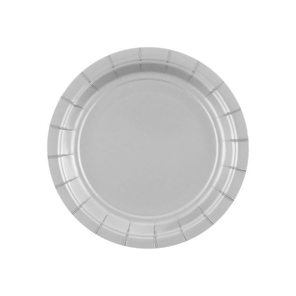 TALERZYKI SREBRNE 18CM 20SZTUK