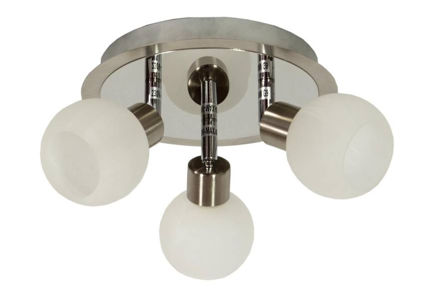 Plafon lampa sufitowa ALABASTER 3X40W G9 satyna chrom