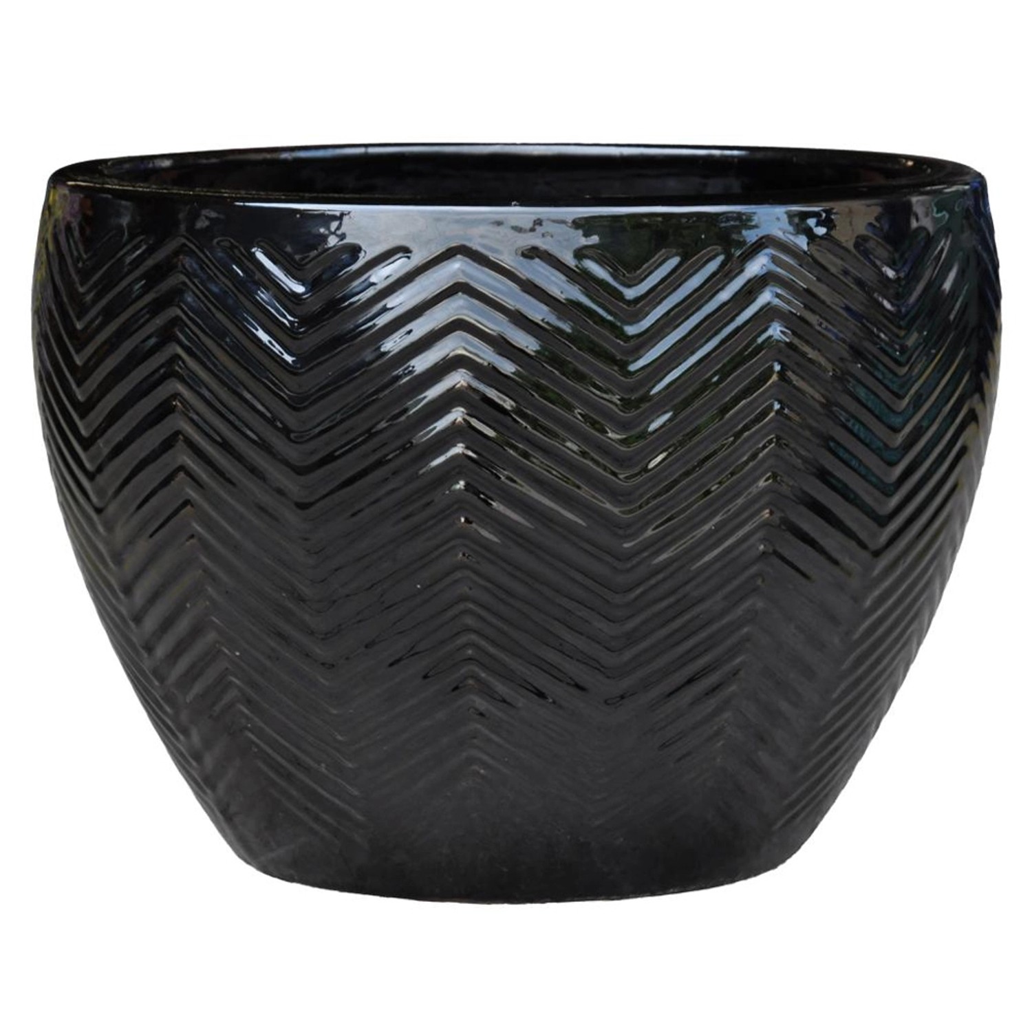 Donica SORRENTO czarna 27 cm