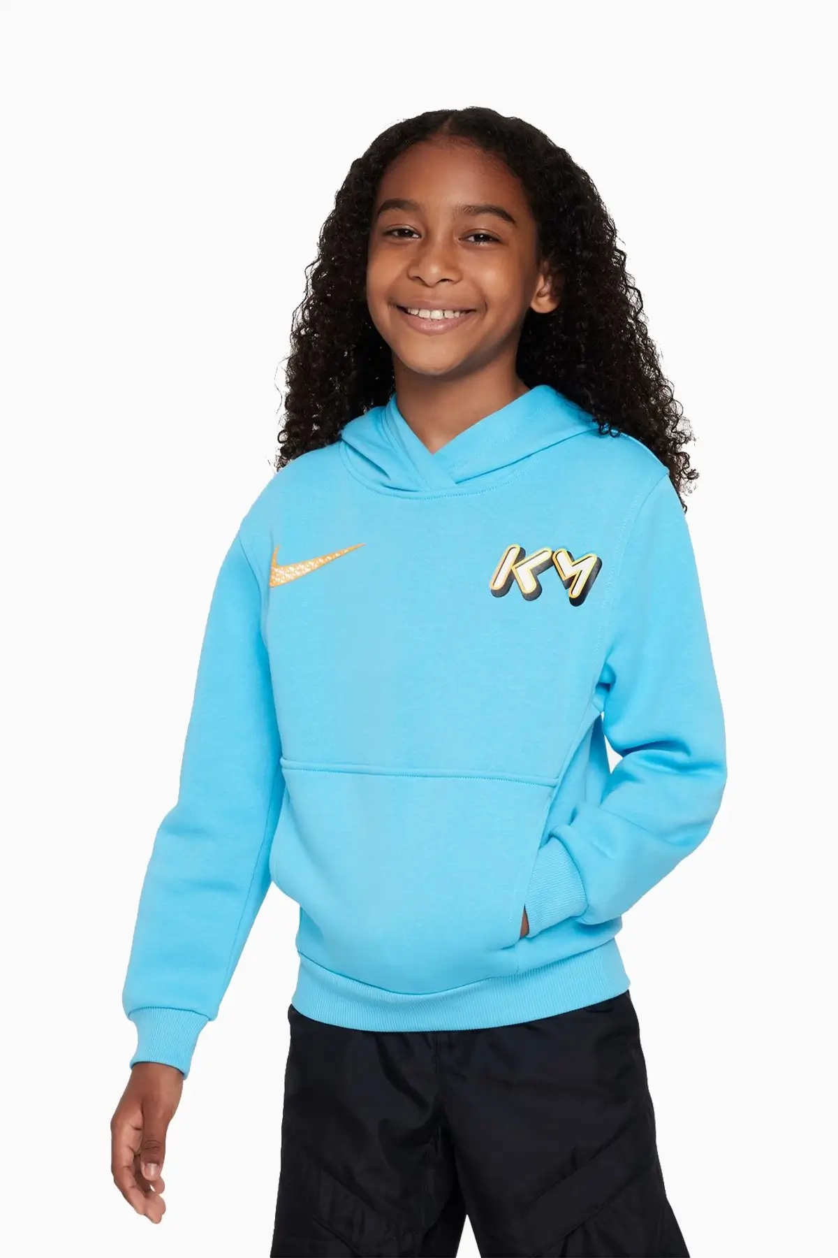 Bluza z kapturem Nike Kylian Mbappé Junior - Błękitny