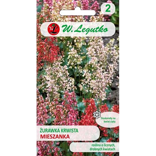 1 szt, Tűzgyöngyvirág (Heuchera) színkeverék - Magok: Mod de ambalare: 0.1 g