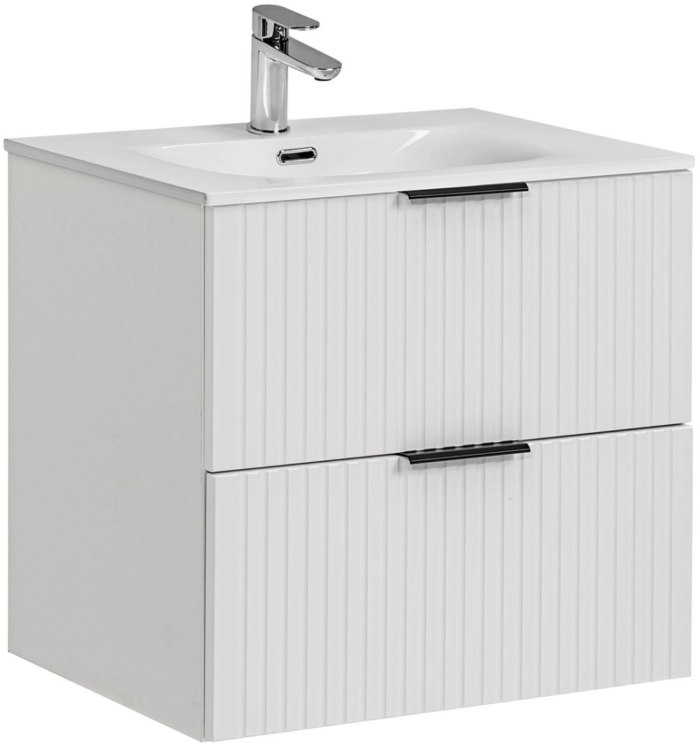 Zestaw Comad Adel White umywalka z szafką 60 cm biały/biały SET -ADW SKY 60 CM - Wysyłka w 24h