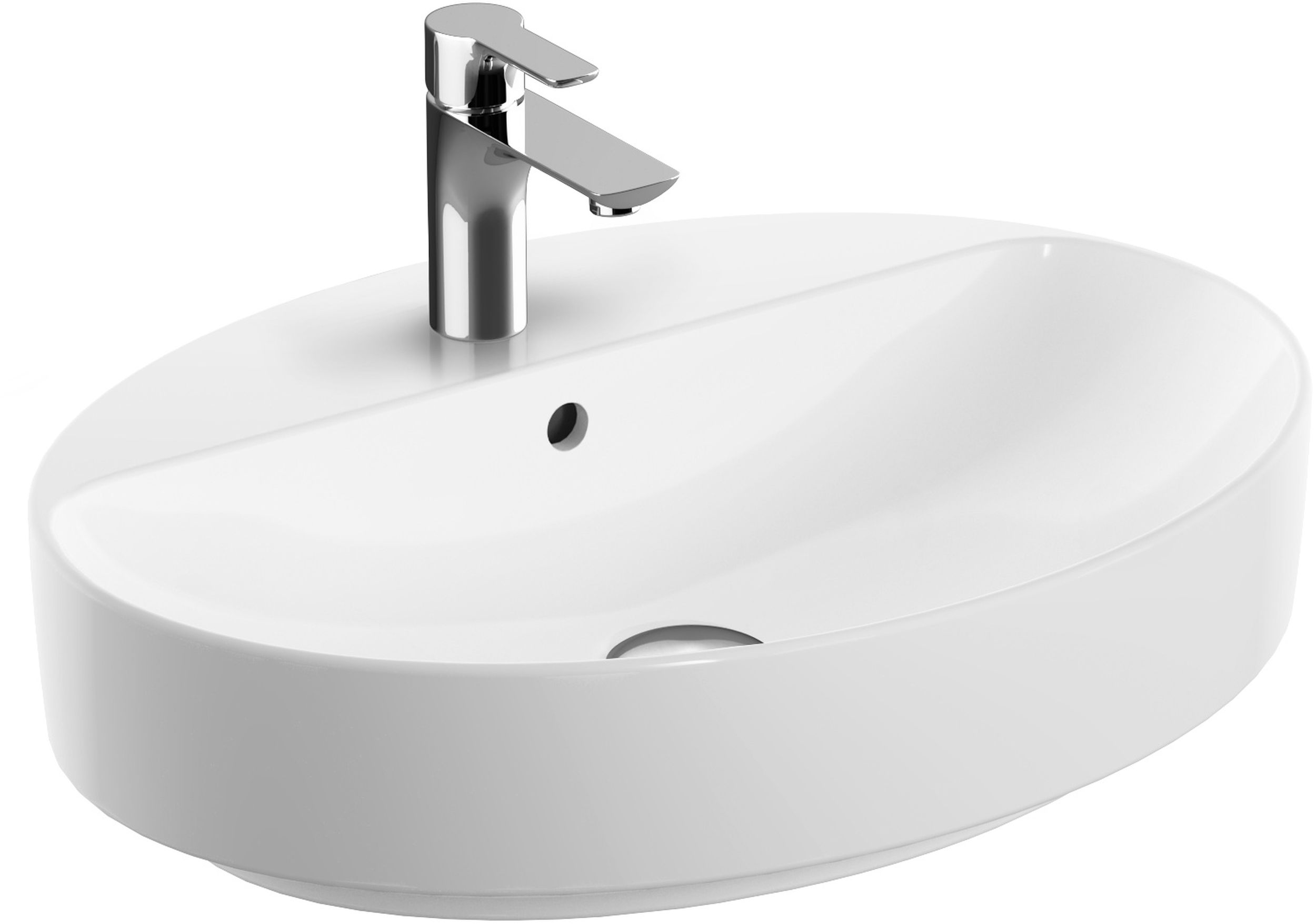 Geberit Variform umywalka 60x45 cm nablatowa owalna KeraTect biała 500.772.00.2