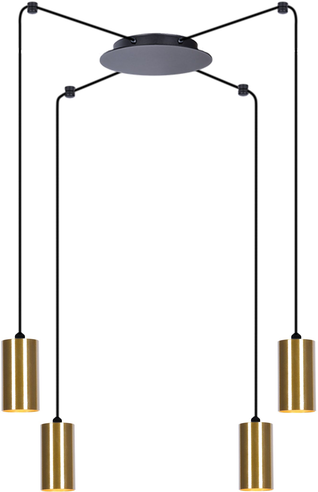Kaja Vigo lampa wisząca 4x50 W czarna-patyna K-4892 - Wysyłka w 24h