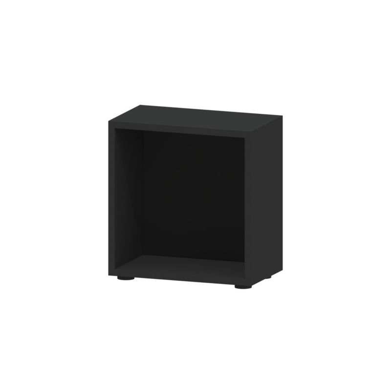 Półka BOX208 Clickform Murso by Cezar Czarny RAL9005 Mat MDF 1 szt.