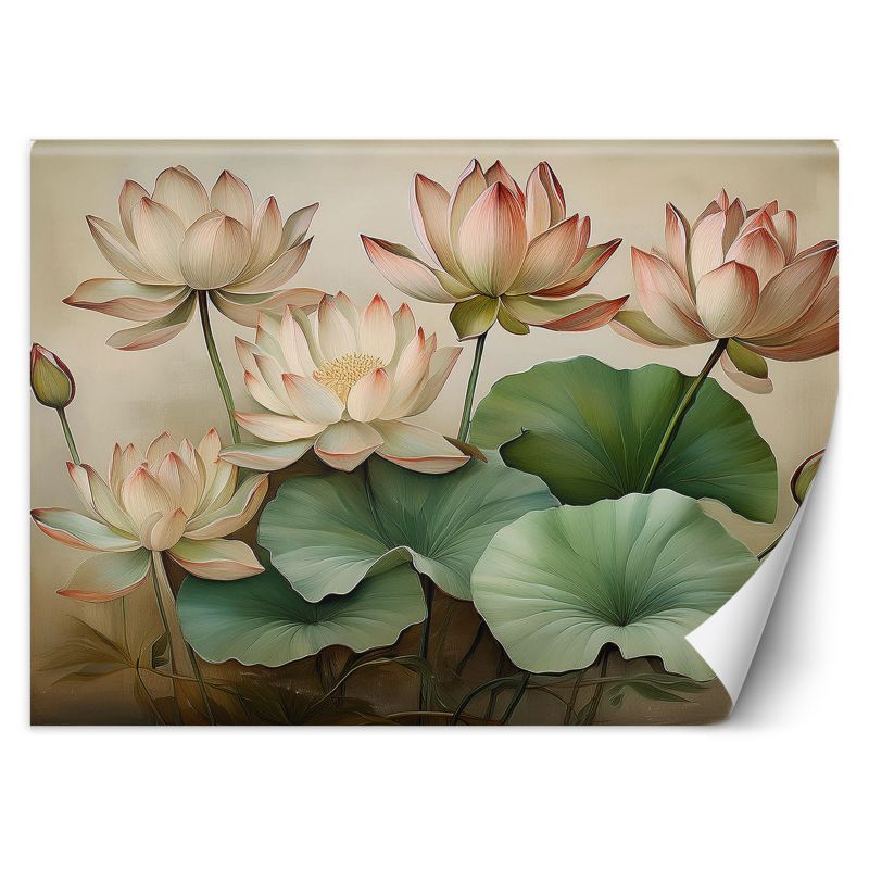 Fototapeta Feeby Liście Lilie Kwiaty 100x70 1 szt
