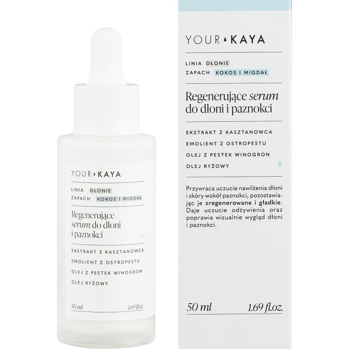 Your KAYA, Regenerujące serum do dłoni i paznokci, 50 ml