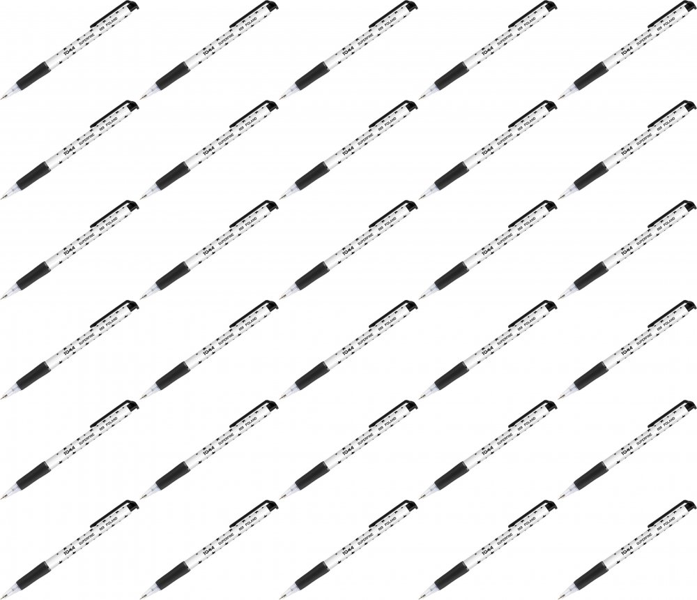 30x Długopis automatyczny Toma, Superfine 069, 0.5mm, czarny