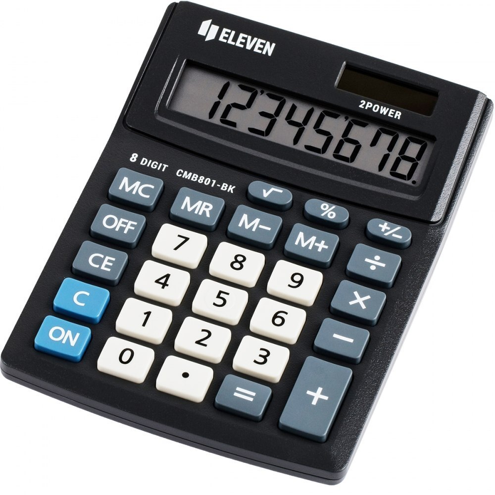 Kalkulator biurowy Eleven CMB801-BK, 8 cyfr, czarny