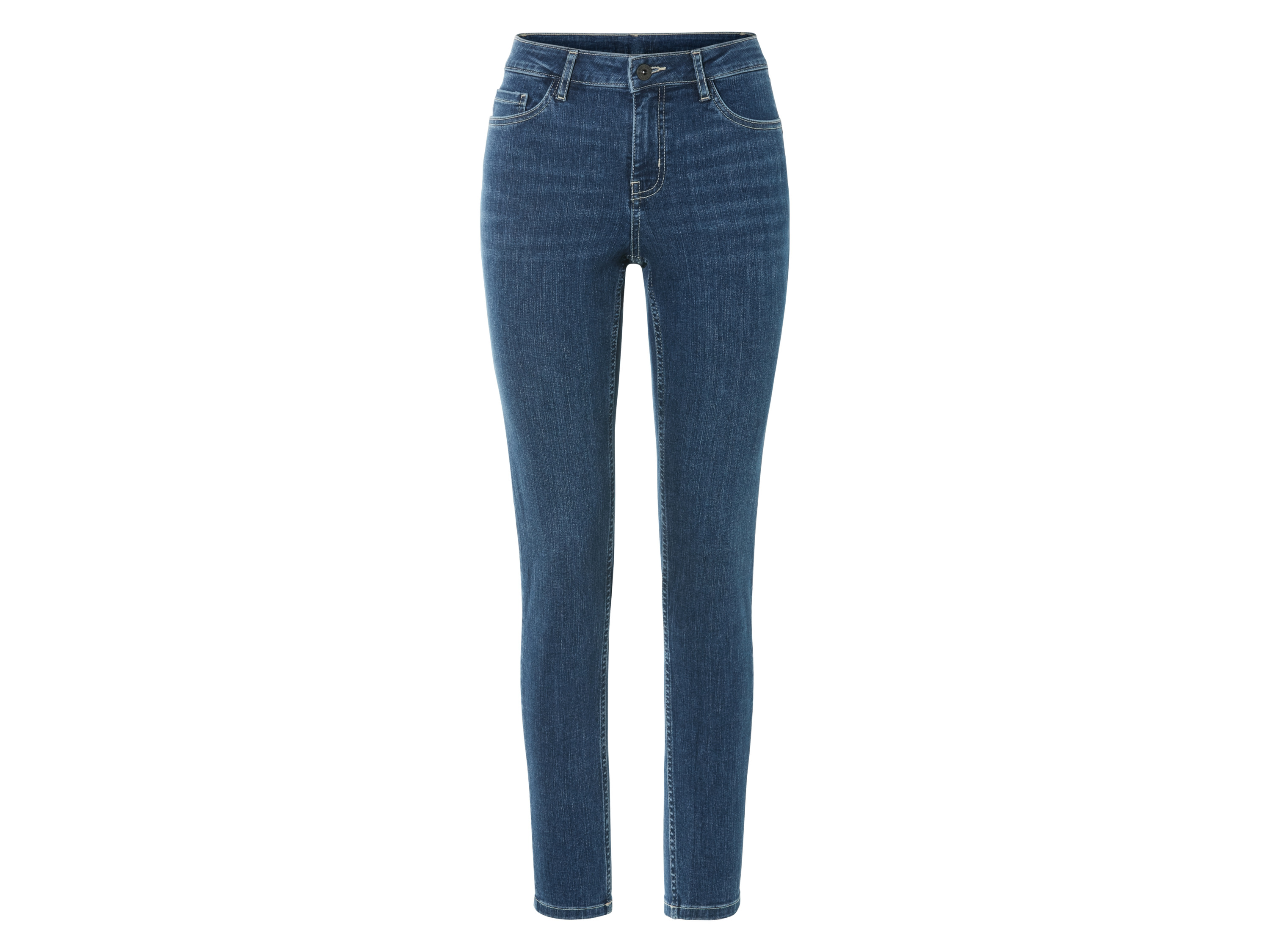 esmara Jeansy damskie push-up, Super Skinny Fit Niebieski, 46