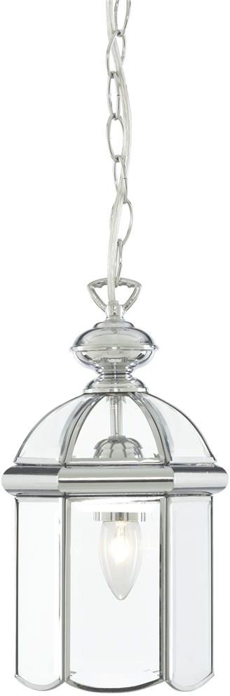 Searchlight Lanterns lampa wisząca 1x60 chrom/szkło przezroczyste 5131CC