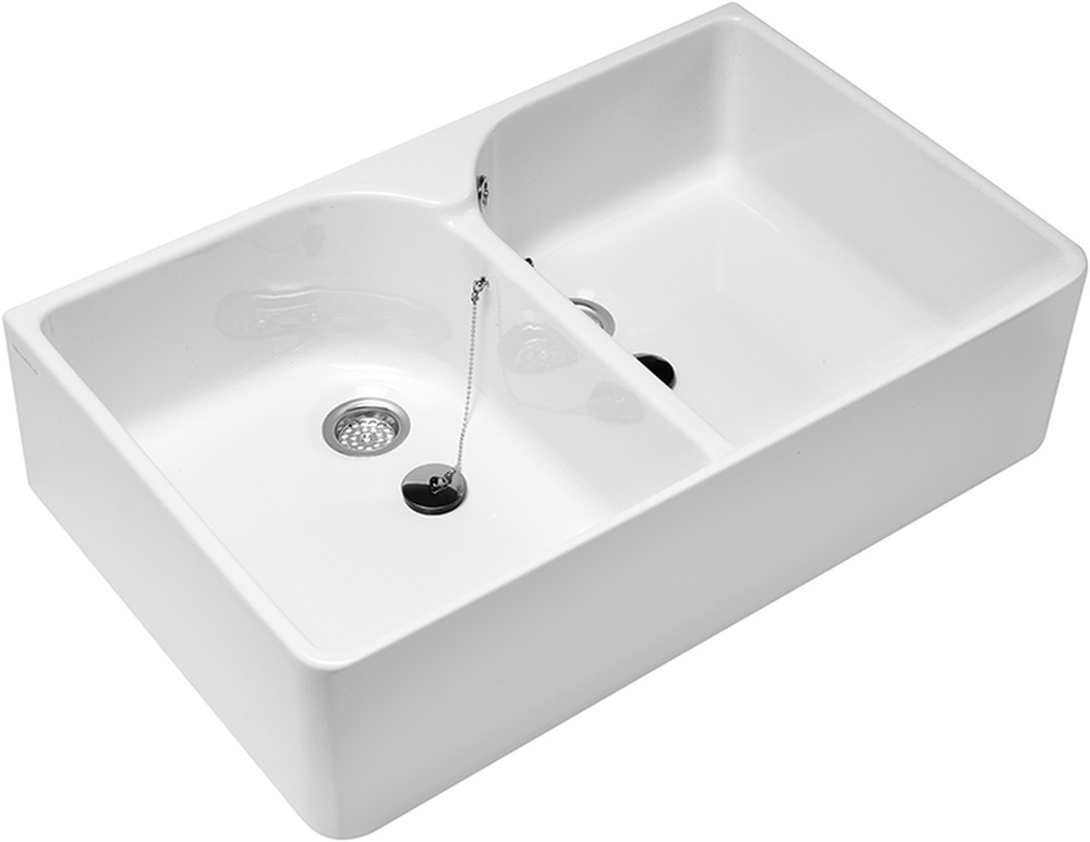 Villeroy & Boch O.Novo umywalka 89,5x55 cm prostokątna podwójna CeramicPlus Weiss Alpin 633200R1