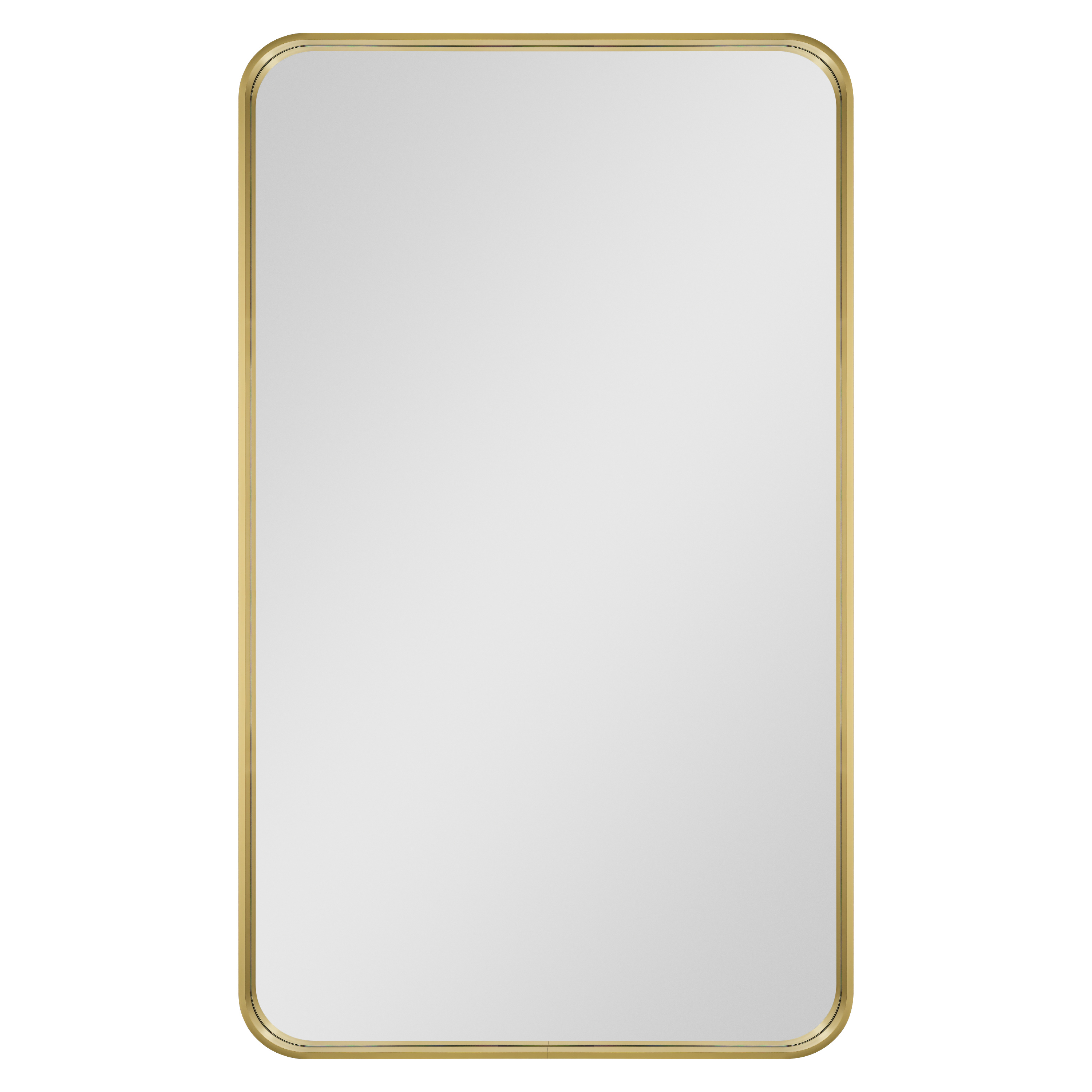 Dubiel Vitrum Rio Gold lustro łazienkowe 50x80 cm prostokątne rama złota - Wysyłka w 24h