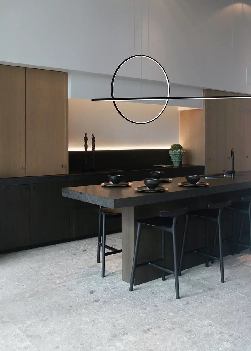 Altavola Design Linea lampa wisząca 2x30 W czarna LA087/PX143_40_4k_30W_black