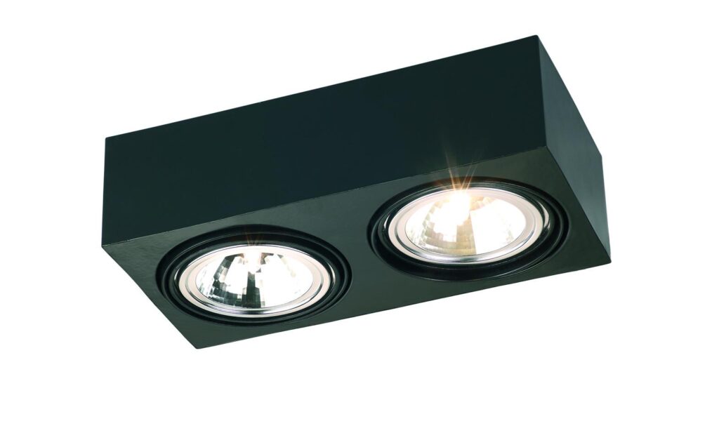 Argon Rodos lampa podsufitowa 2x6W czarny 617