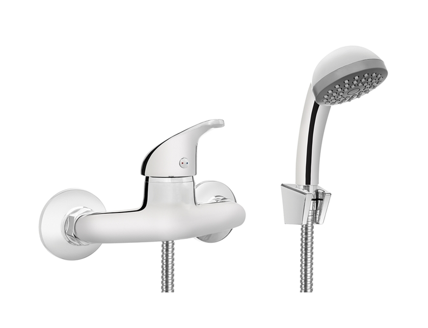 Invena Perea bateria prysznicowa ścienna chrom BN-05-001
