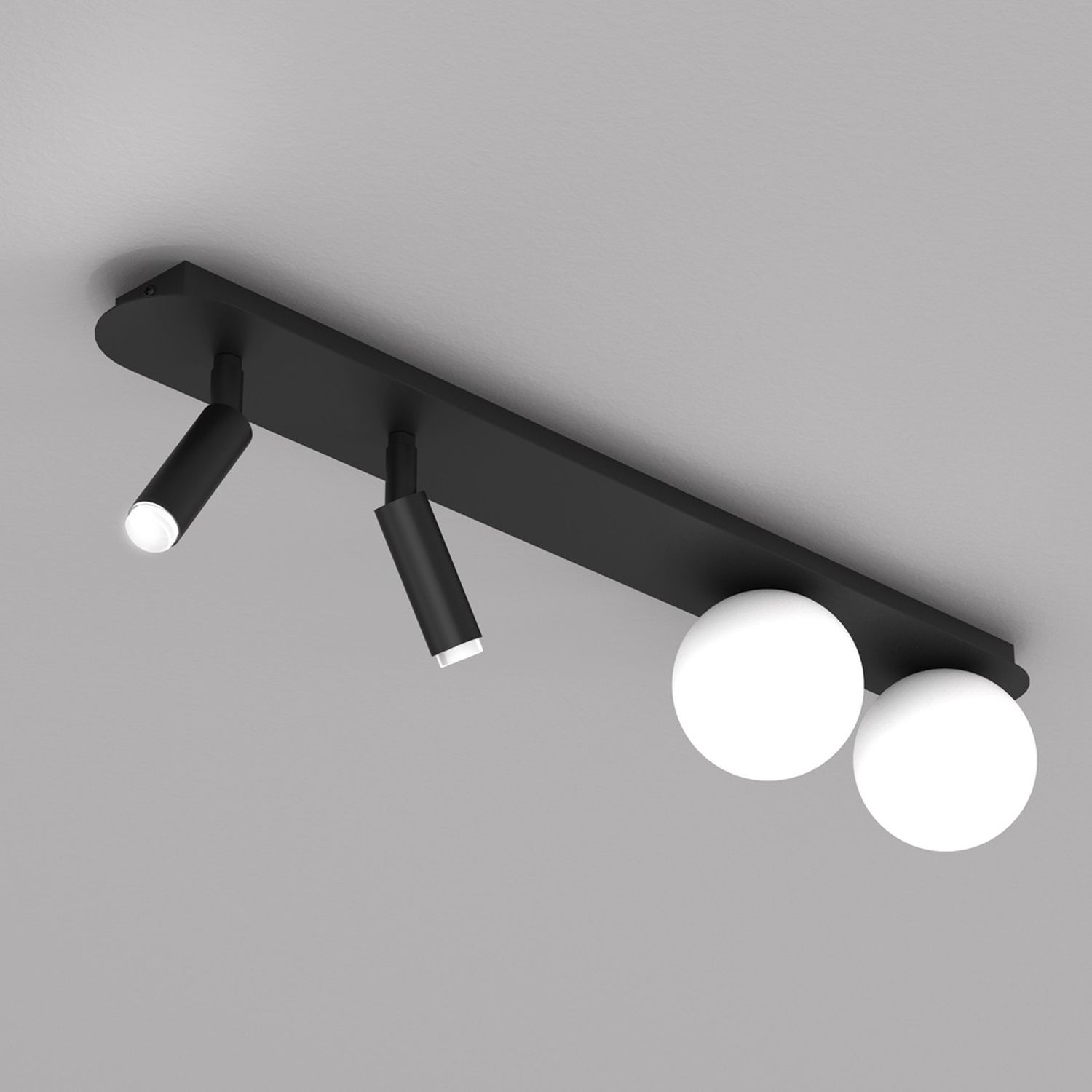 Milagro Sirio lampa podsufitowa 4x25W czarny/biały MLP8406