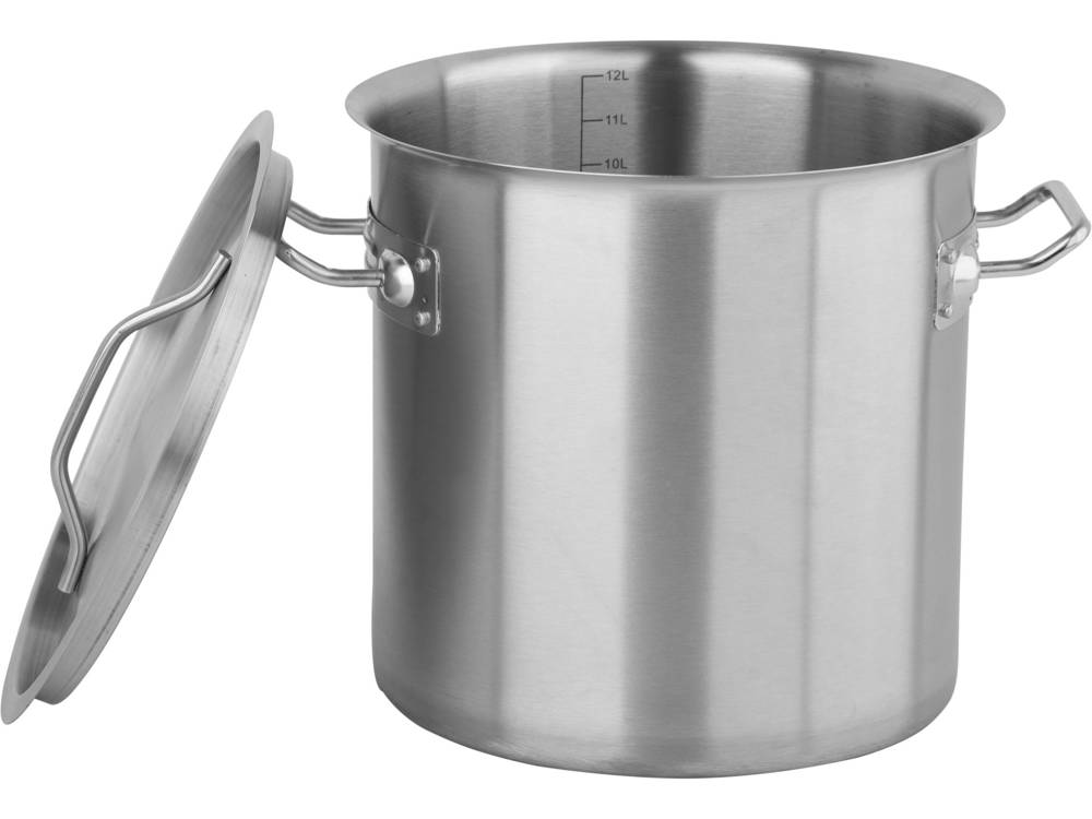 Garnek wysoki śr. 25cm, 12L + pokrywa stal nierdzewna
